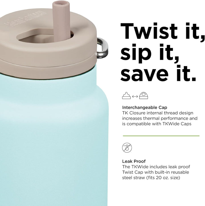 Klean Kanteen TK Wide Twist Top Blue Tint 590 ml