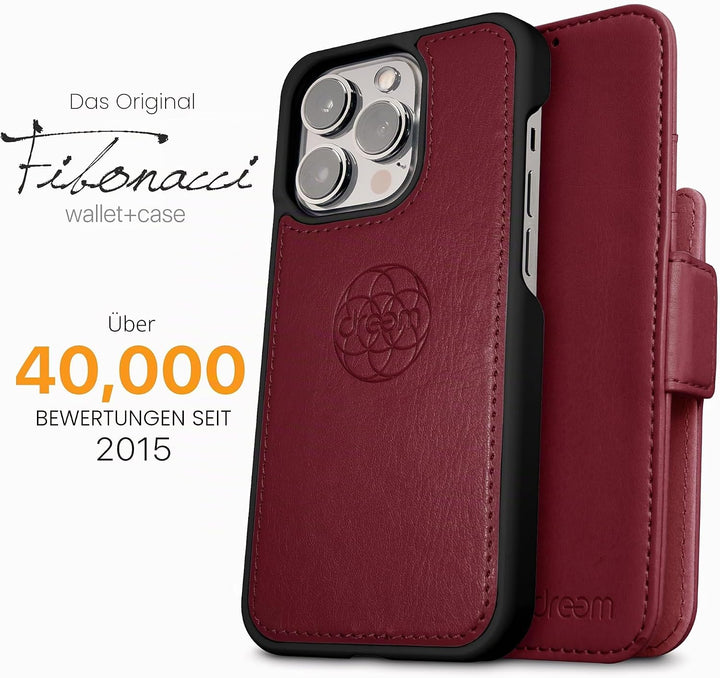 Dreem Fibonacci iPhone 13 Pro Brieftaschen-Etui / 2-in-1 stossfestes Etui und abnehmbares Folio aus