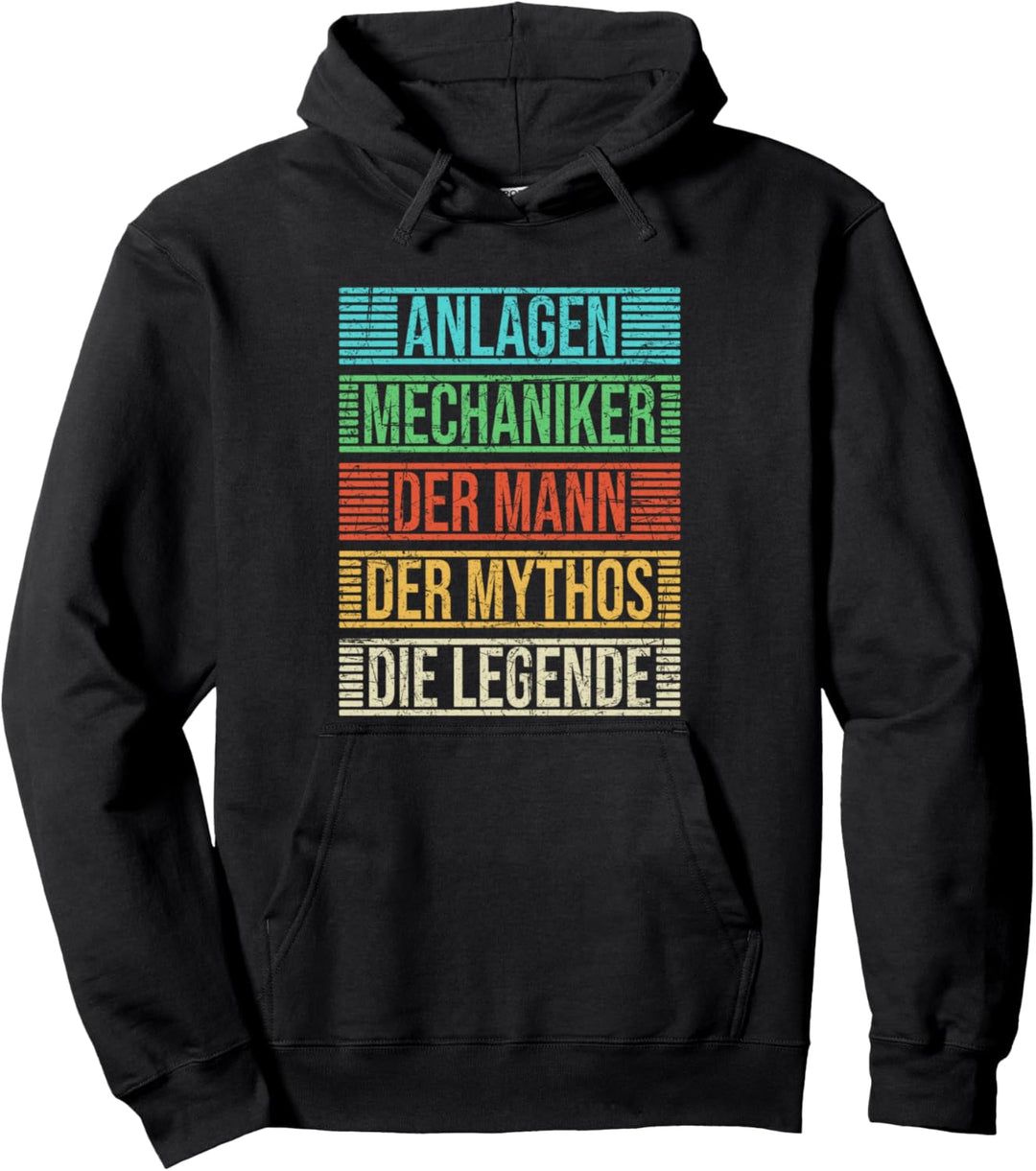 Anlagenmechaniker Spruch Lustiges Legende Vintage Pullover Hoodie