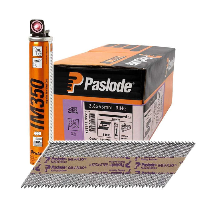 Paslode Pas141259 Timco Ring mit praktischem Ring, 63 x 2,8 mm