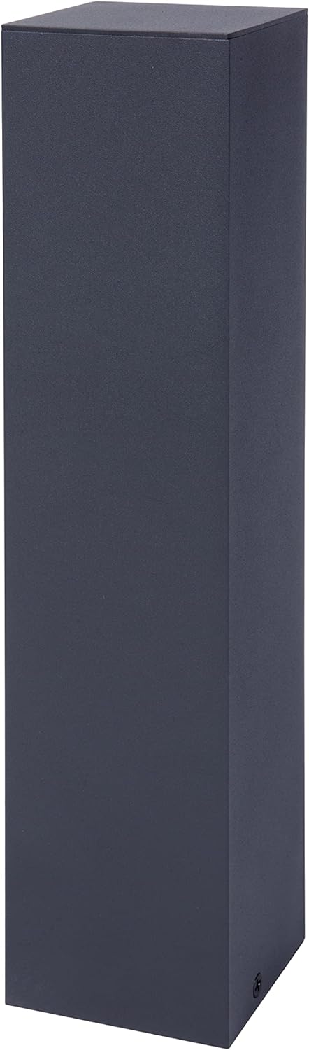 Bold 19547 Abano Aussen-Steckdose-Garten (Steckdosen-Säule) mit 3-Fach Stecker in Anthrazit (IP44 Ou