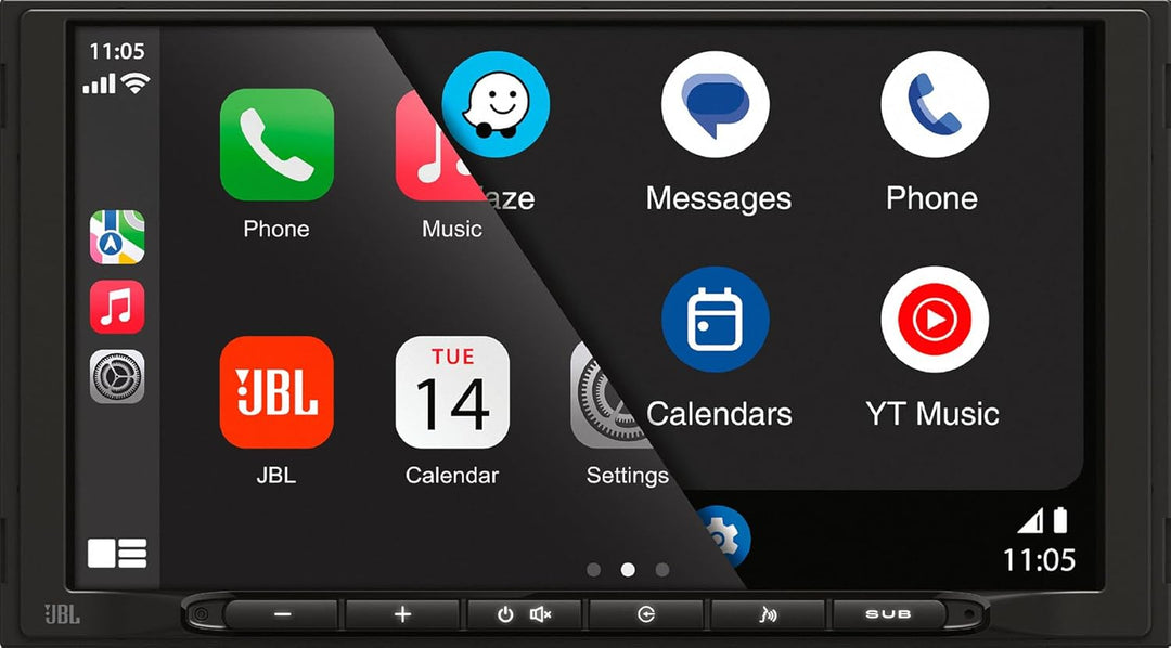 JBL Legend 700 2 DIN Autoradio mit Bildschirm, CarPlay Android Auto, Freisprechanlage Auto Radio mit