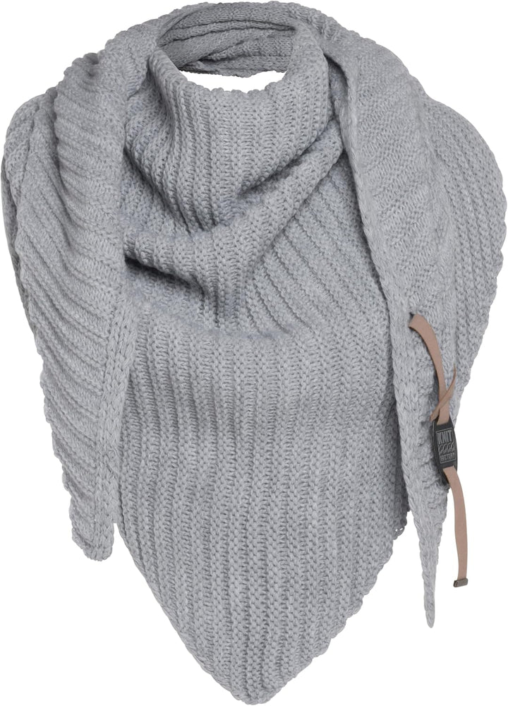 KNIT FACTORY - Demy Dreiecksschal - Damen Strickschal mit Wolle - Winterschal - Herbst & Winter Esse