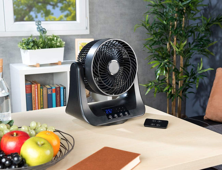 Sichler Haushaltsgeräte 3d Ventilator: Digitaler 3D-Robo-Raumventilator und Luftzirkulator, 45 Watt,