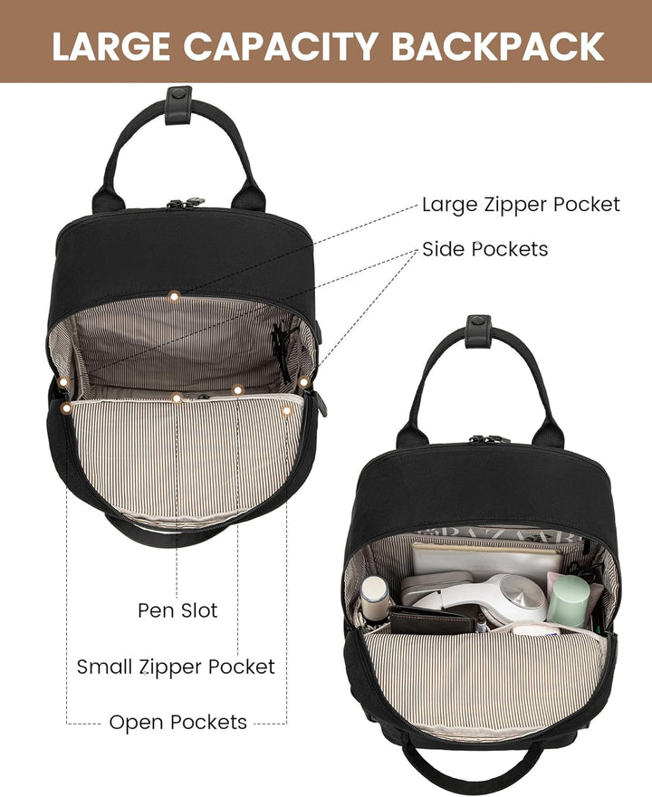 LOVEVOOK Schulrucksack Teenager Mädchen, Schultasche Arbeitstasche Herren Damen mit 15,6 Zoll Laptop