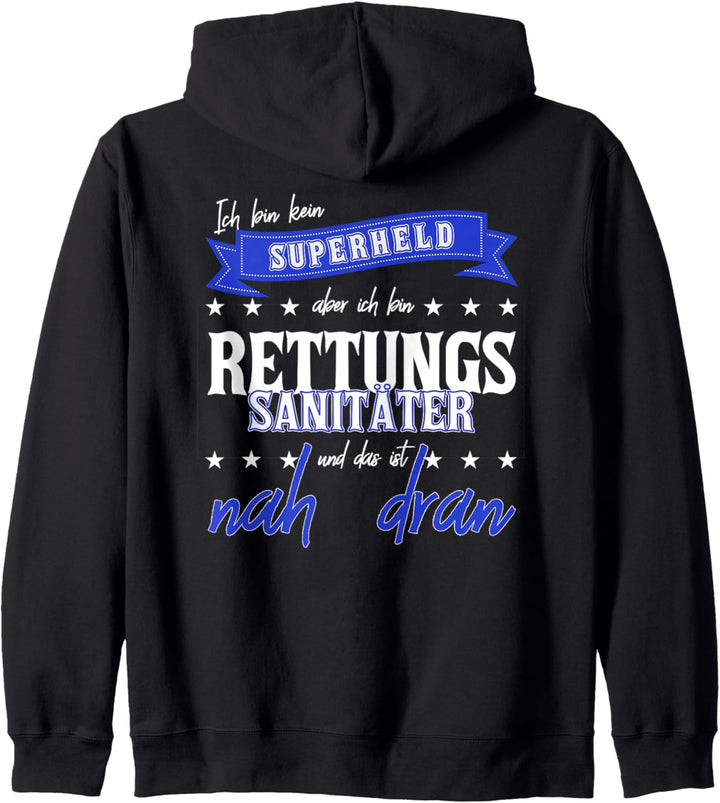 Freizeitjacke und Geschenk für den Rettungssanitäter Kapuzenjacke