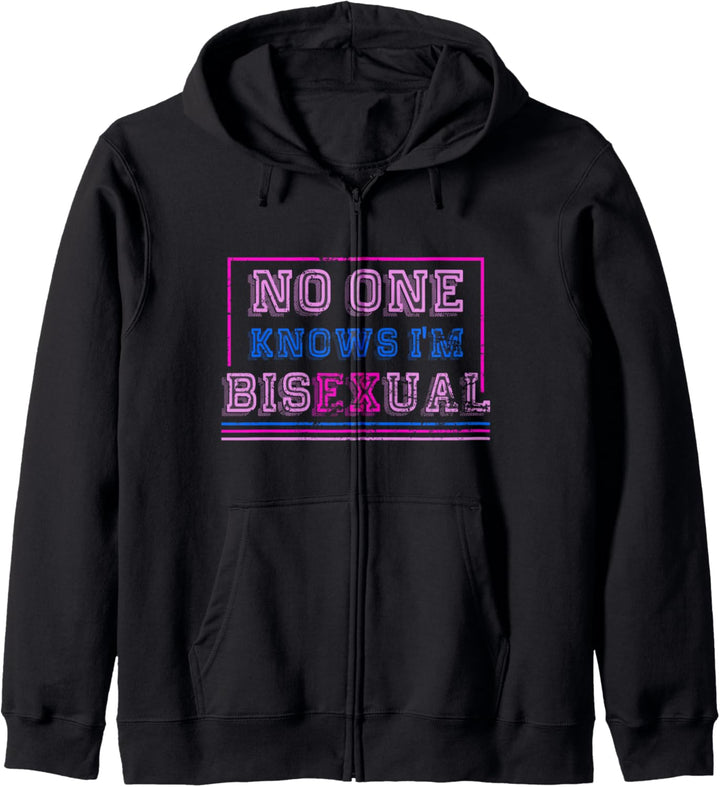 Niemand weiss dass ich Bi bin Coming Out LGBTQ Bisexuell Kapuzenjacke