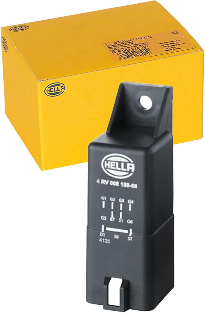 HELLA 4RV 008 188-681 Steuergerät, Glühzeit - 12V - 9-polig - nachglühfähig - Zylinderanzahl: 4