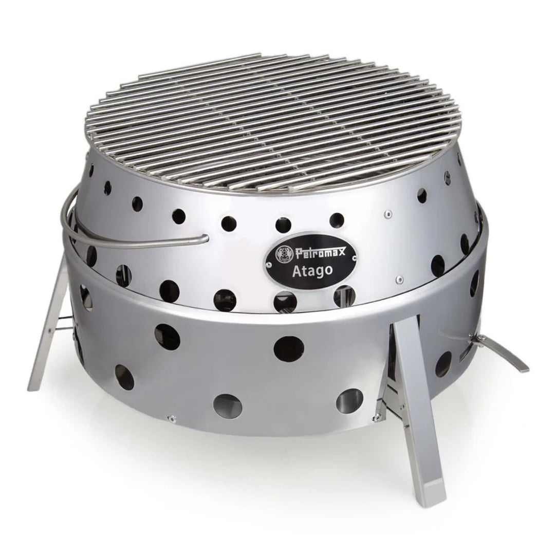 Petromax Atago | Grill, Herd & Feuerschale in einem | raucharm | Edelstahl | kippsicher | platzspare