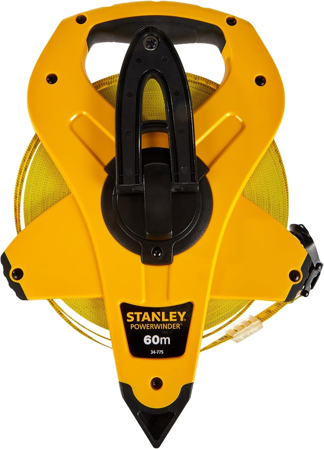 Stanley Rahmenbandmass Power Winder Fiberglas (60 m Länge, ergonomisch, Genauigkeitsklasse III) 2-34