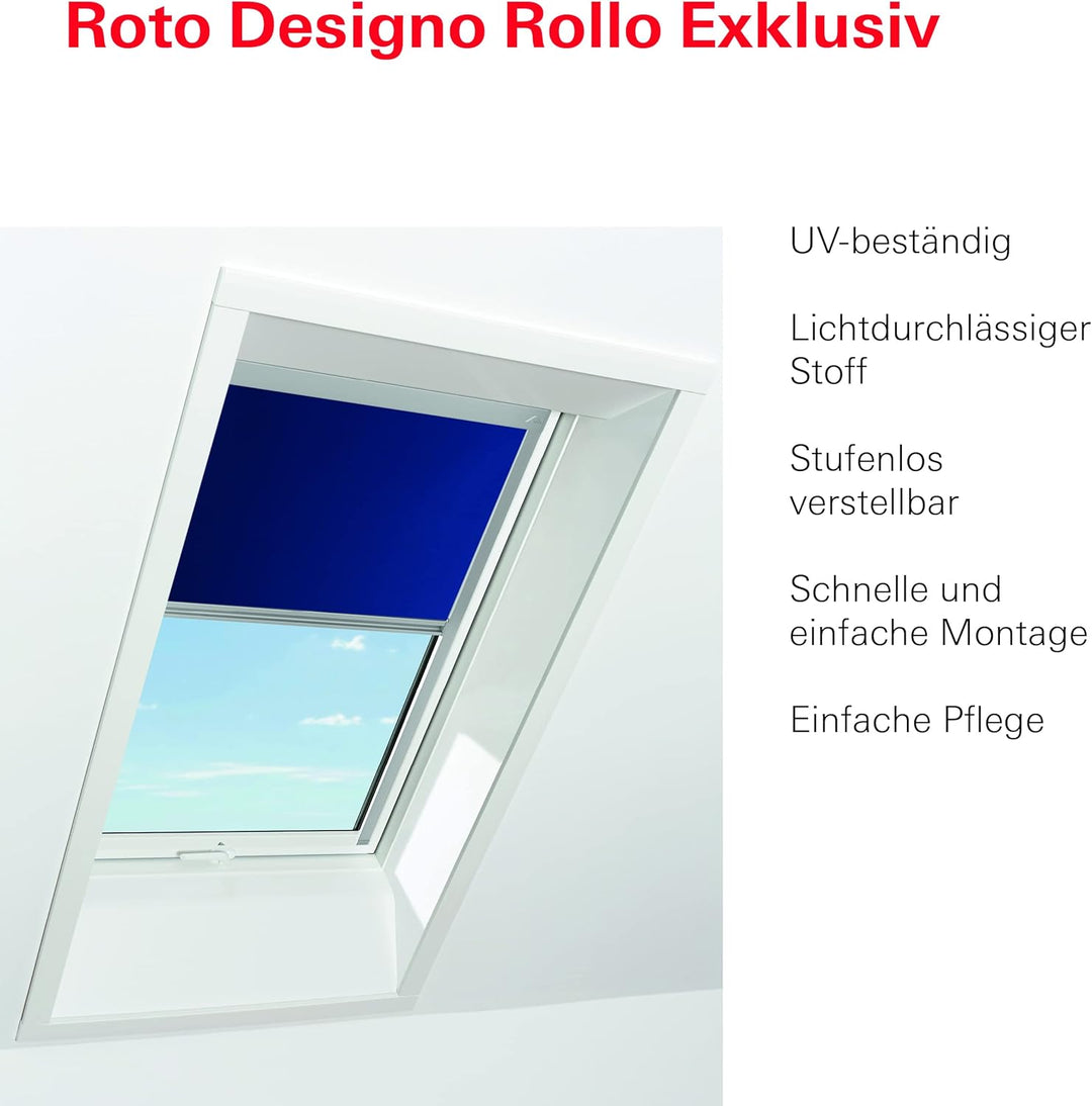 Original Roto Rollo Exclusiv ZRE für Roto Dachfenster Tageslichtrollo Führungsschiene Silber Für Rot