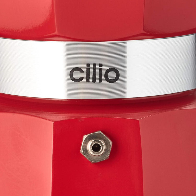 cilio Espressokocher Classico für 6 Tassen | elektrisch 480W | Ø 11,5 cm Höhe: 25 cm | Aluminium | R