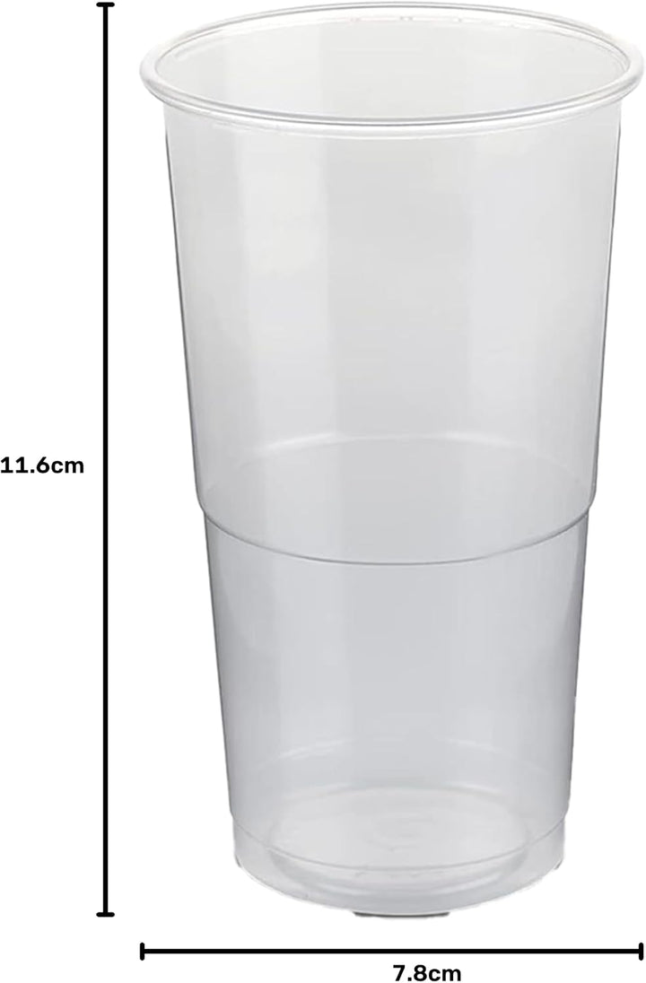 LogiPack GeRo Trinkbecher | Eichstrich 0,3l | Bierbecher Plastikbecher Einwegbecher aus Kunststoff P