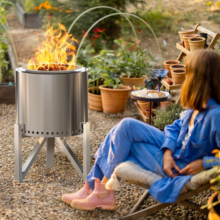 Onlyfire Feuerstellen Ständer für Solo Stove Ranger 38,1 cm und Bonfire 49,5 cm Feuerstelle, Edelsta