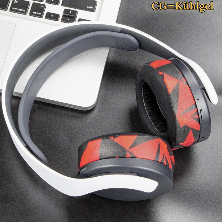 SOULWIT Kühlgel Ersatz Polster Ohrpolster für Sony PS 5 Puls PS5 3D Wireless Headset, Ersatzpolster