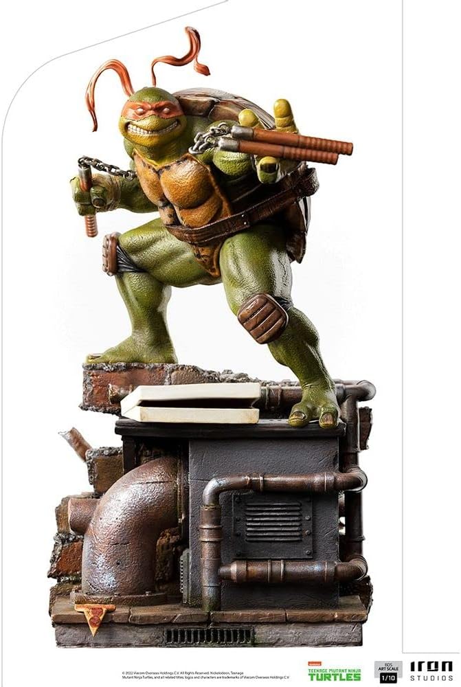 Iron Studio TMNT Michelangelo Statuette ArtScale BDS 1/10, 26 cm Standard, Standard