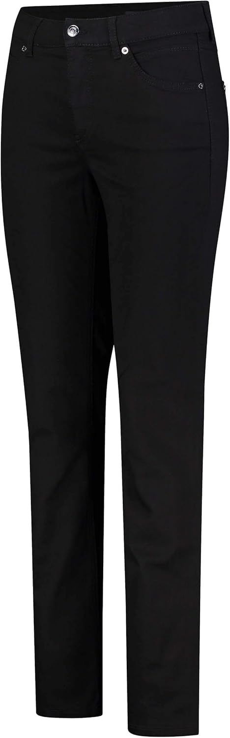 MAC Jeans Damen Straight Jeans ANGELA 34W / 36L Schwarz (Black D999), 34W / 36L Schwarz (Black D999)