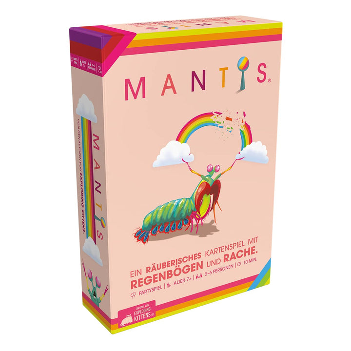Exploding Kittens, Mantis, Partyspiel, Kartenspiel, 2-6 Spieler, Ab 7+ Jahren, 10 Minuten, Deutsch