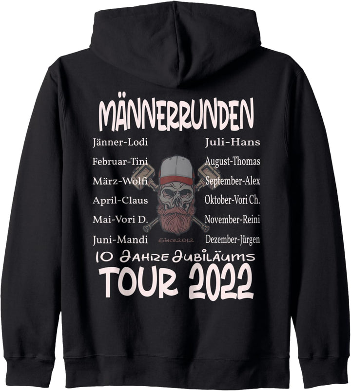 Männerrunden 10 Jahre Tour 2022 Kapuzenjacke