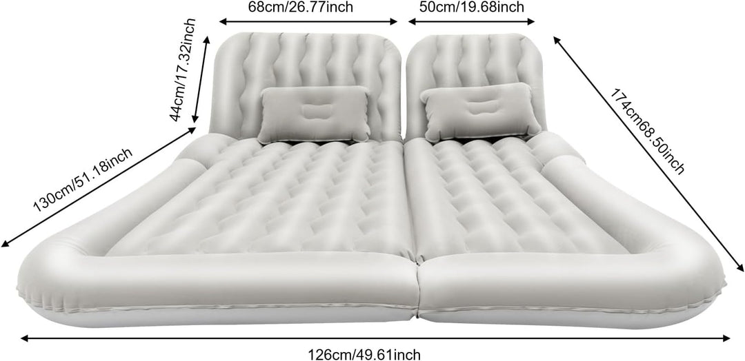 FUNYSF Auto Luftmatratze SUV aufblasbare Bett aufblasbare Camping Bett Combo Portable Bett, abnehmba