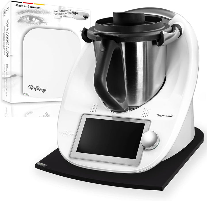 Stone4Slide coolina® Gleitbrett Gleiter aus Acryl Schwarz passend für Thermomix TM6 TM5