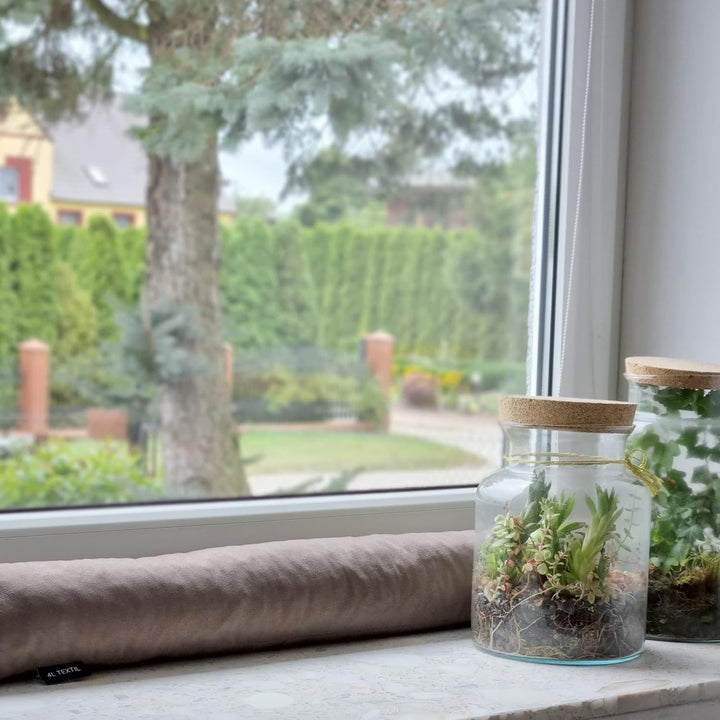 4L Textil Zugluftstopper Durchzugstopper Windstopper für Türen und Fenster Luftzugstopper für Tür Tü