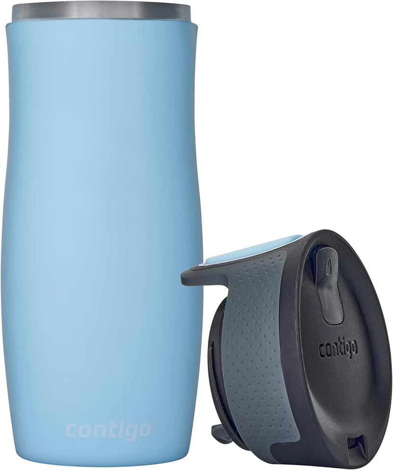 Contigo West Loop Autoseal Thermobecher, Edelstahl Isolierbecher, Kaffeebecher To Go, BPA frei, ausl