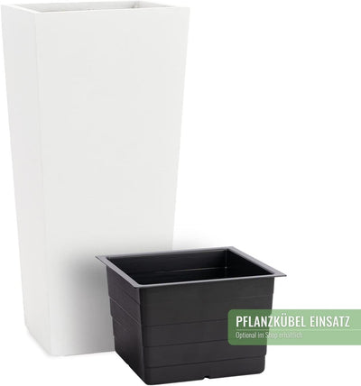 Pflanzkübel Conic in Weiss - 70cm x 33cm x 33cm CONIC - 70x33x33cm, CONIC - 70x33x33cm