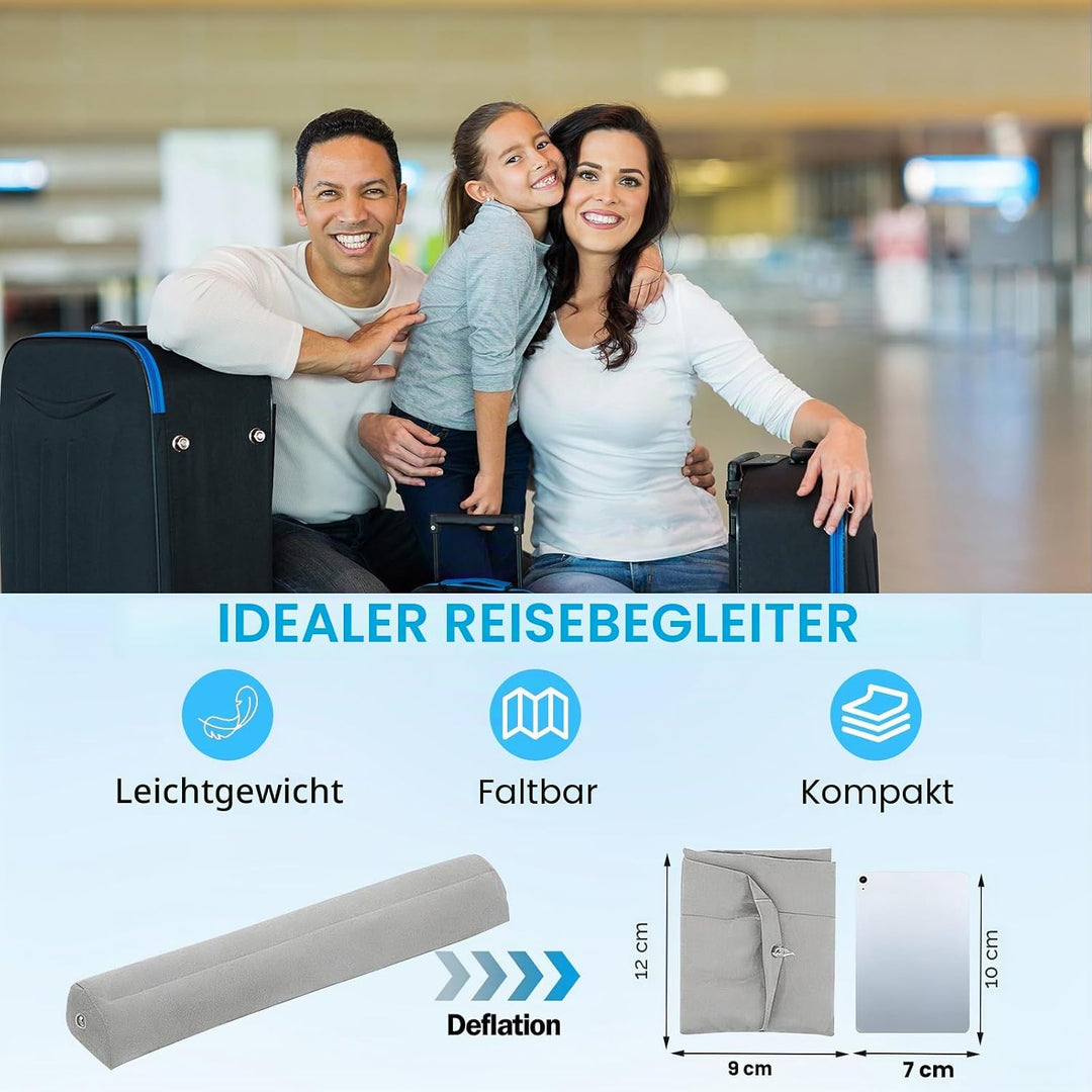 Rausfallschutz Bett 127cm, 2 Pack Aufblasbarer Rausfallschutz mit Handpumpe, Bettschutzgitter für Ba