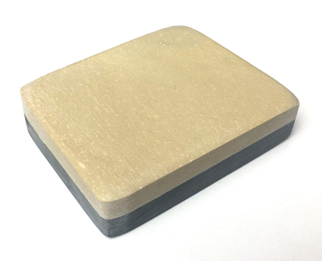Schleifstein Belgischer Brocken gelb mit Edelsteinen Grösse 3 (23-27 cm²) Damast-Messer-Schärfer