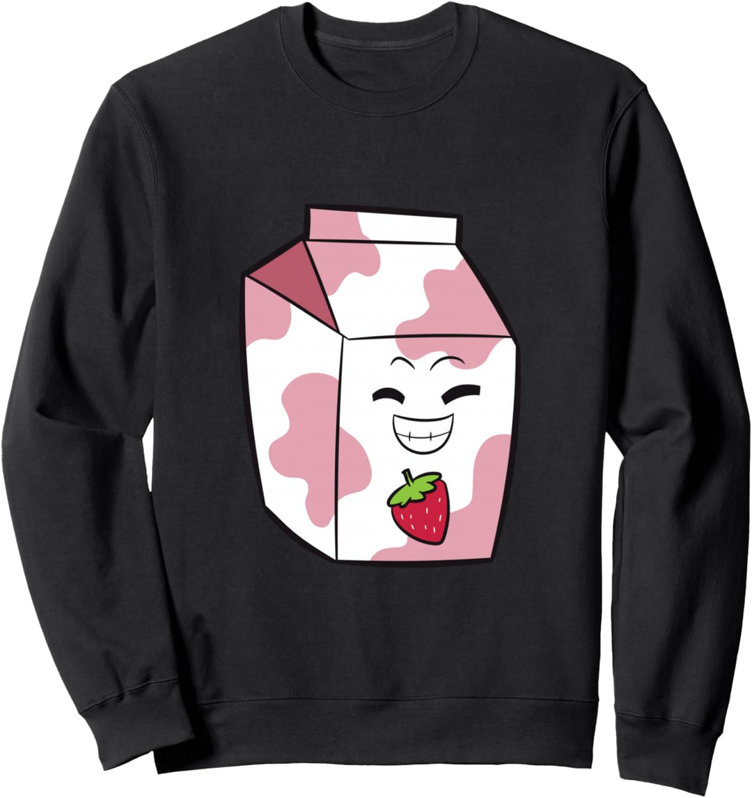 Lustige Erdbeermilch Kawaii Erdbeermilch Sweatshirt