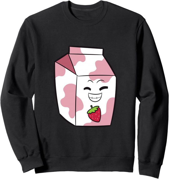 Lustige Erdbeermilch Kawaii Erdbeermilch Sweatshirt