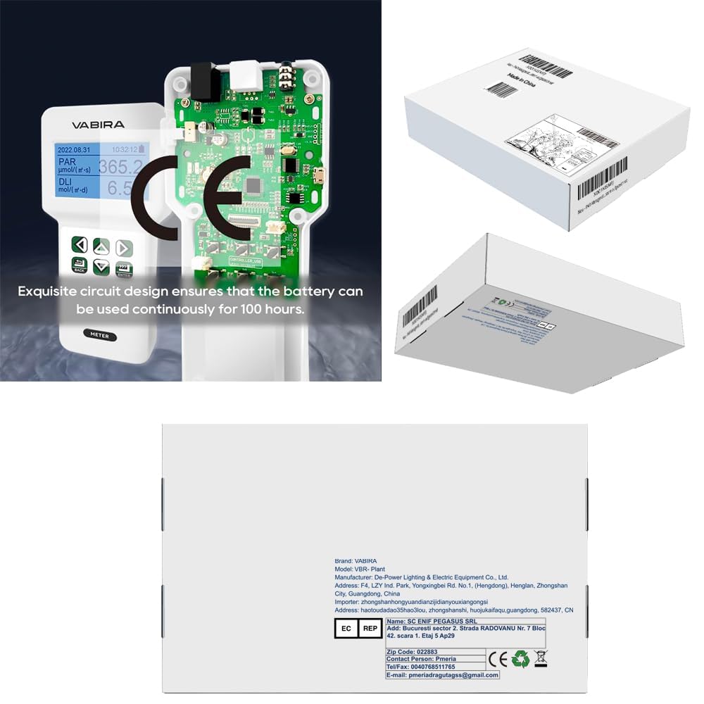VBR-Plant PAR Meter R,G,B PAR Seperately Daily Light Integral Weiss, Weiss