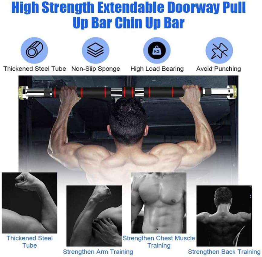 Klimmzugstange Tür | 80-130 cm | 150 kg | Türreck | Turnstange | Krafttraining | Pull Up Bar | Arm |