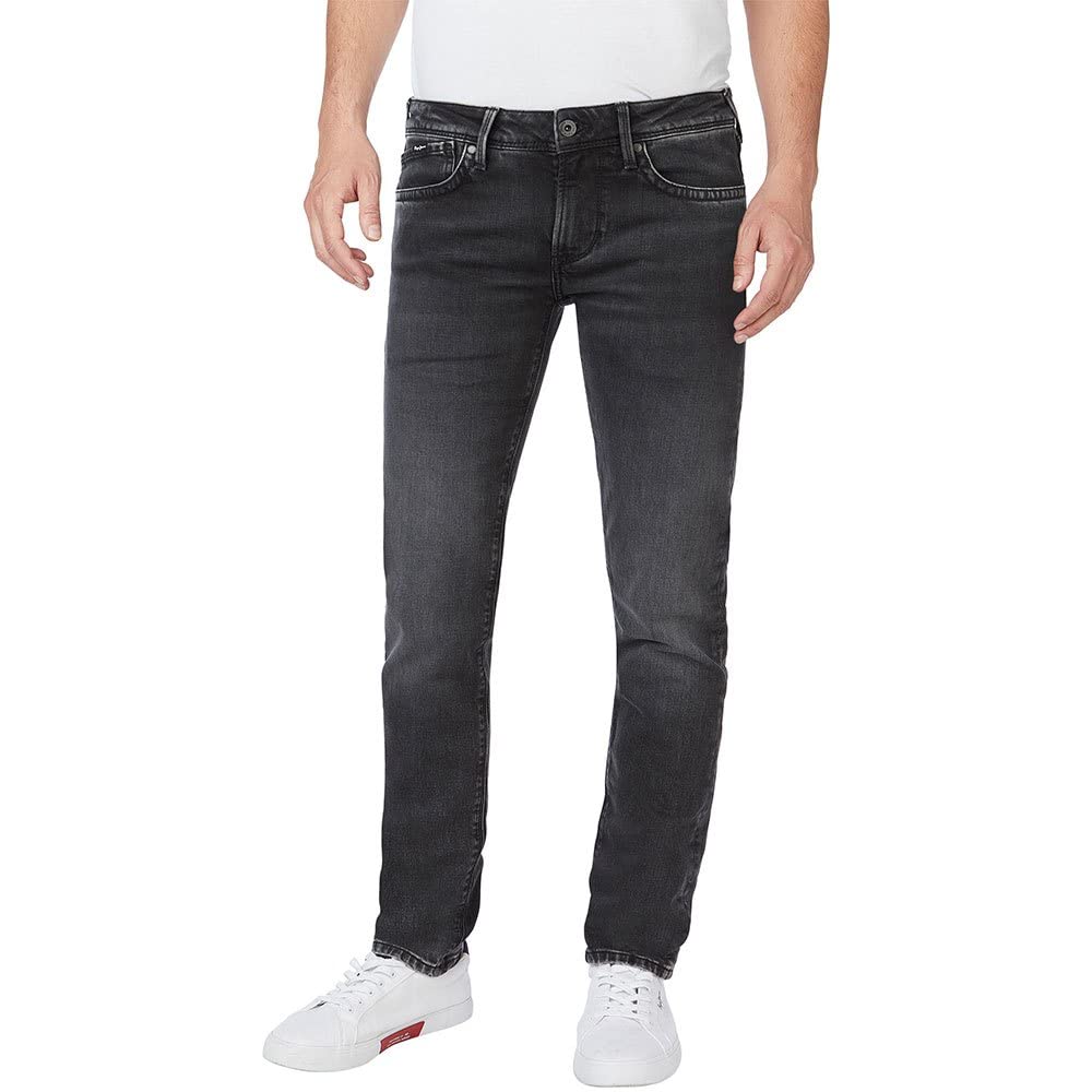 Pepe Jeans Herren Hatch Jeans 29W / 34L Black (Denim-vy6), 29W / 34L Black (Denim-vy6)