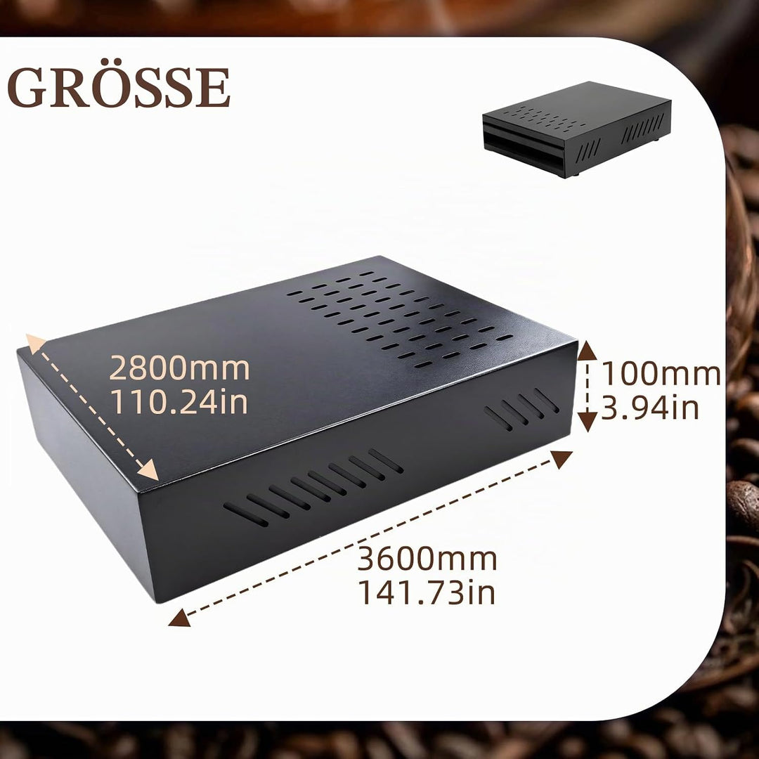 Kaffee Klopf Box Behälter, Edelstahl Kaffee Abklopfbehälter Sudschublade mit Klopf-Stick, Verdickter