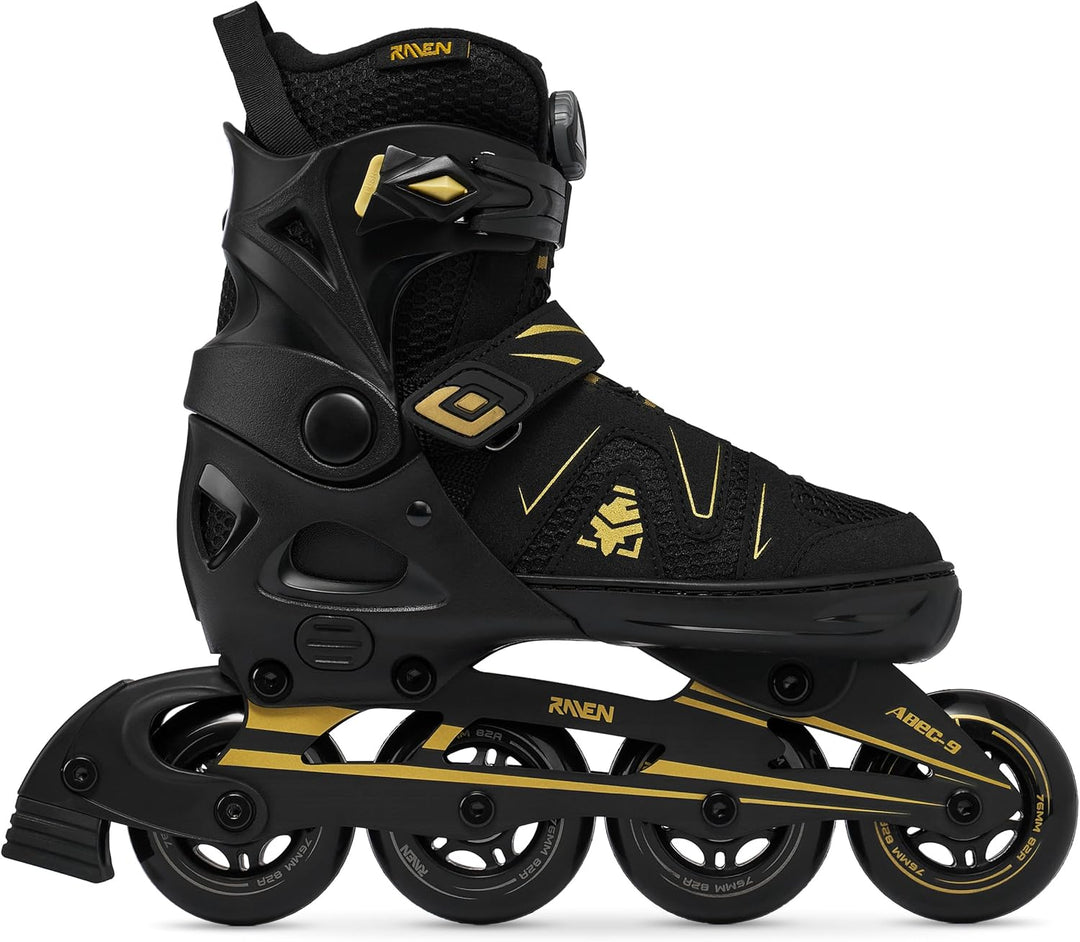 RAVEN Pulse 2in1 Schlittschuhe Inline Skates Inliner für Kinder und Erwachsene verstellbar 43-46 (28