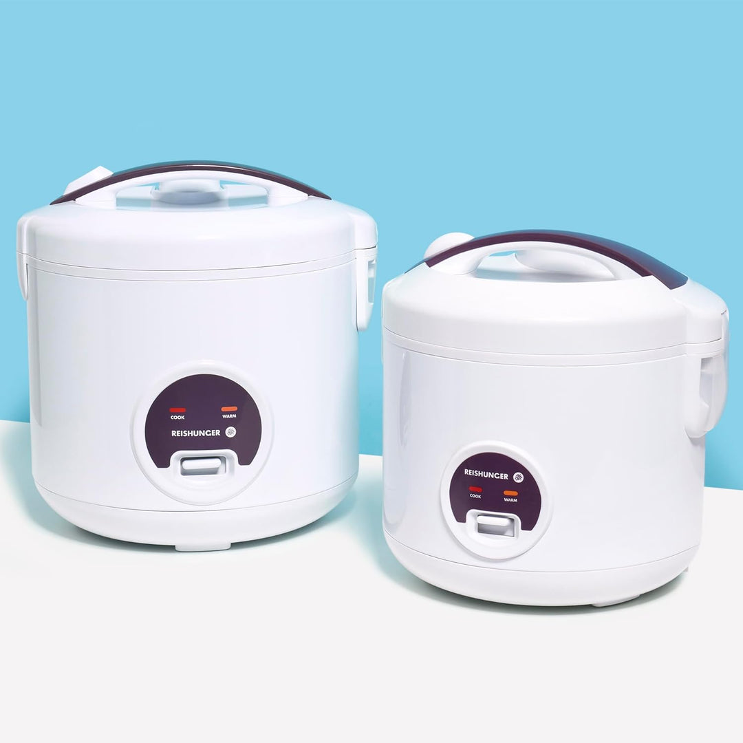 REISHUNGER Reiskocher & Dampfgarer mit Keramikbeschichtung - Für 1-6 Personen - Schnelle Zubereitung