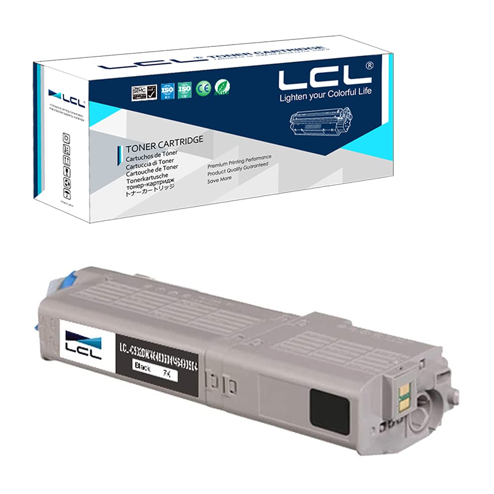 LCL Kompatibel Tonerkartusche C532DN C542DN MC563DN MC573DN 46490404 46490608 7000Seiten (1Schwarz)