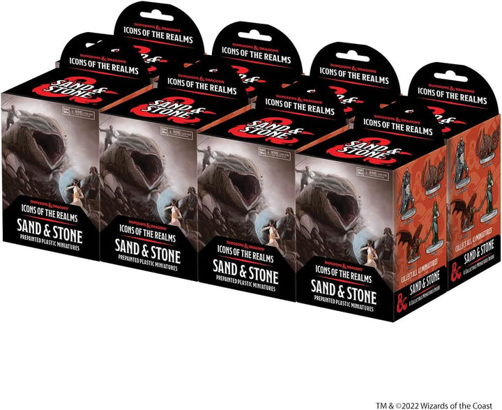 Wizkids D&D Icons of The Realms: Sand & Stone (Set 26) Booster Brick (8)