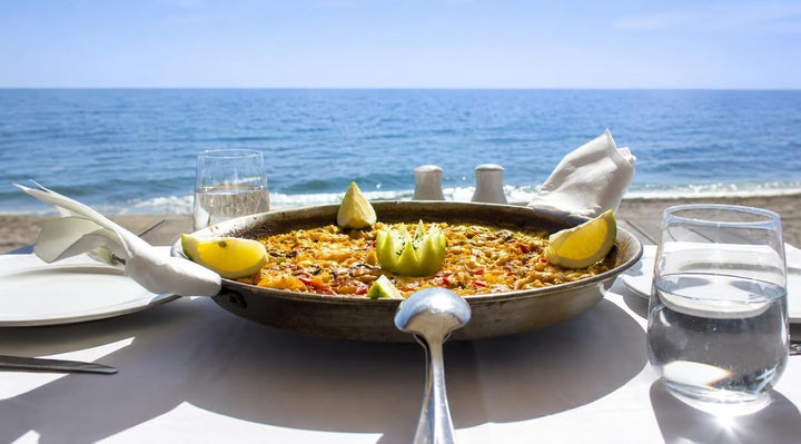 SEHR ROBUSTE PAELLA PFANNE für INDUKTION, emailliert 38cm