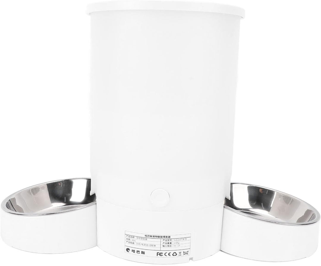 Wakects Futterautomat Katze, Automatischer Futterspender Katze, 3L Katzen Futterautomat 2.4G WiFi mi