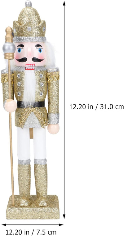 VALICLUD Nussknacker Zahlen Holz Puppen Decor Nussknacker Weihnachten Dekorationen für Home Soldat F