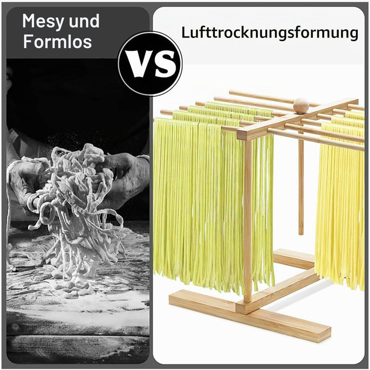 Nudelständer Aus Holz, Trocknender Nudelständer, Nudelregal, Faltbarer Nudeltrockner Aus Holz Mit Üb