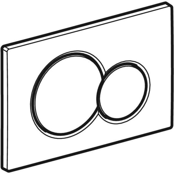 Geberit 115.770. Dt. 5 Betätigungsplatte Sigma01, Kunststoff Griff, Messing Braun, Braun