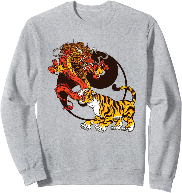 Drache und Tiger Yin Yang Sweatshirt