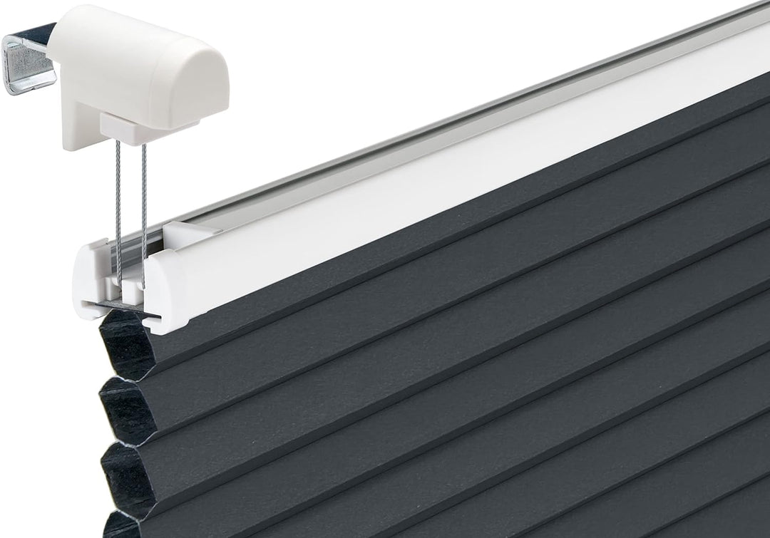 SchattenFreude Waben-Plissee für Fenster | 100% verdunkelnd/Blackout | Mit Klemm-Haltern | Klemmfix