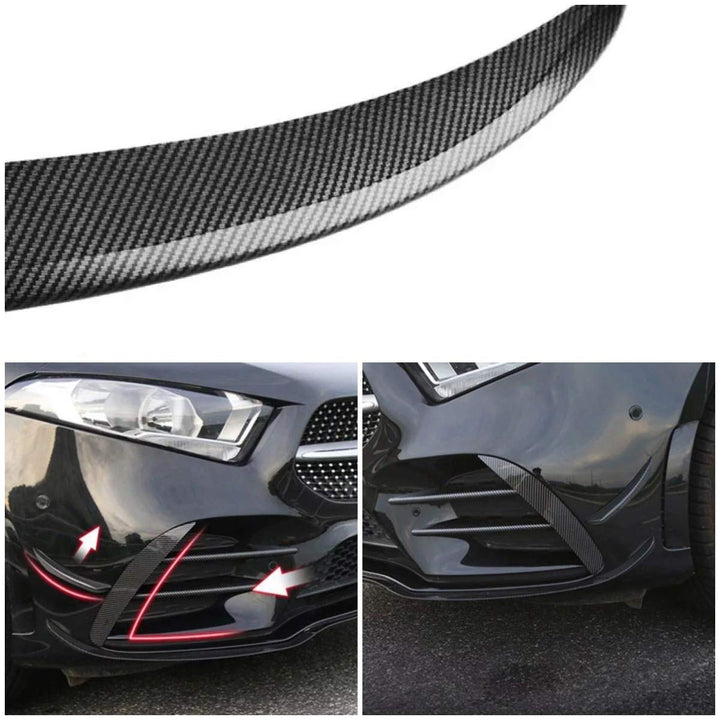 FFZ Parts Carbon Optik Spoiler Stossstange Vorne Rahmen Blende Abdeckung Passend Für A Klasse W177