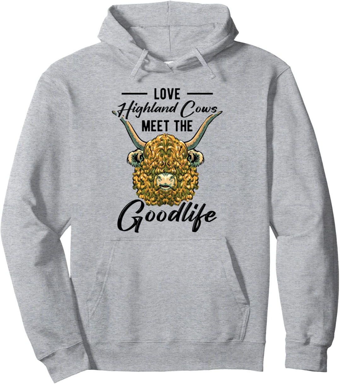 I Hug Highland Cows Highland Heifer Schottisches Rind Pullover Hoodie