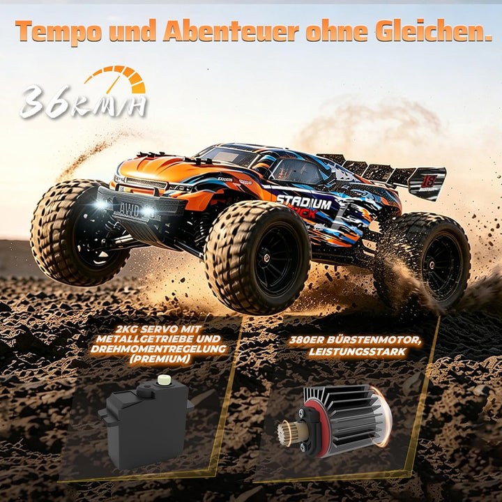 HAIBOXING Ferngesteuertes Auto 4WD RC Auto 1/18 36 km/h All Terrains Offroad Elektro Fahrzeug 2,4 GH